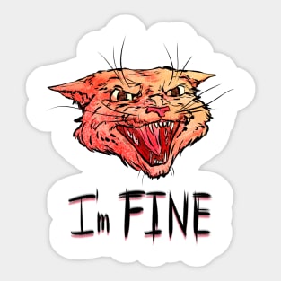 I`m FINE Sticker